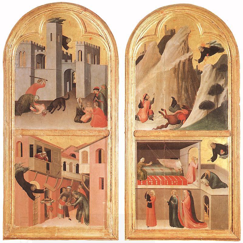 Simone Martini Blessed Agostino Novello Altarpiece China oil painting art